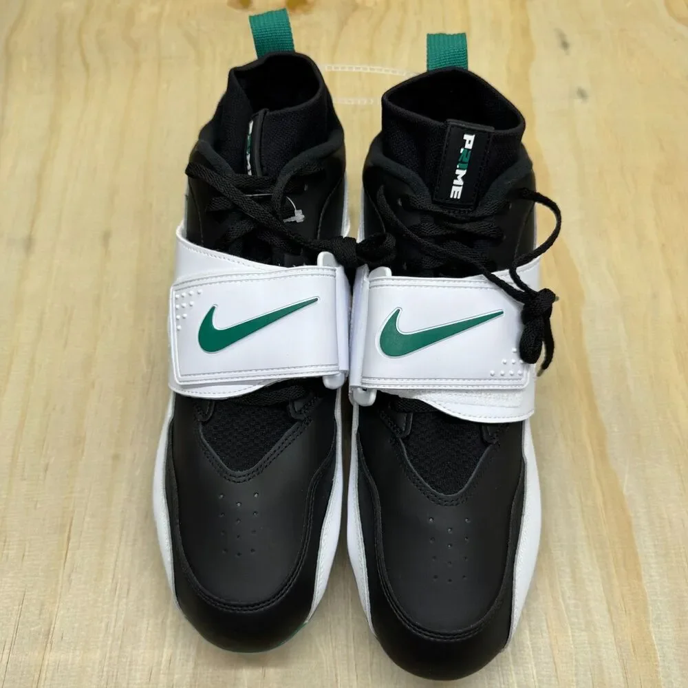 NEW Nike Air Diamond Turf Vapor Edge TD Football Cleats White Black sz 12
